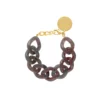 Bracelet flat chain ikat marble