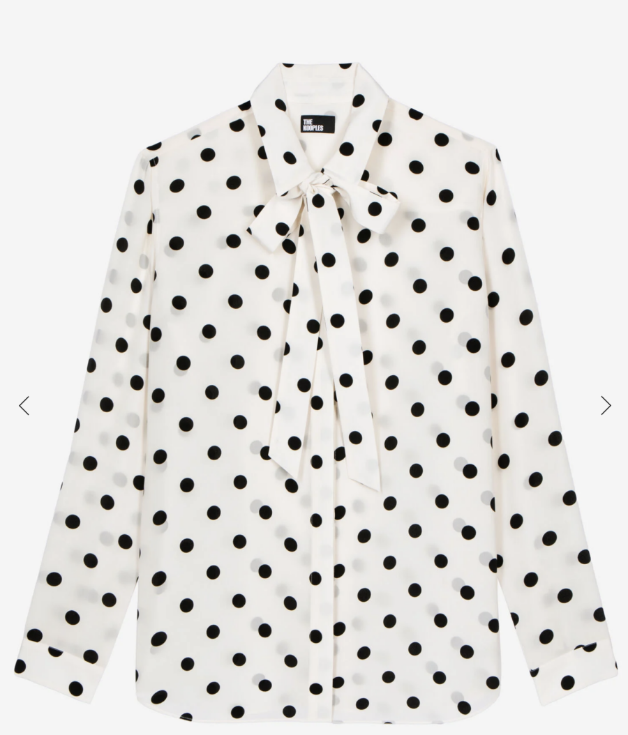 CHEMISE MANCHE LONGUE À POIS