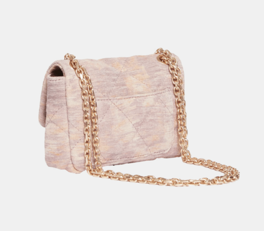 NANO SAC MOON EN COTON ET JUTE VIOLET – Image 2