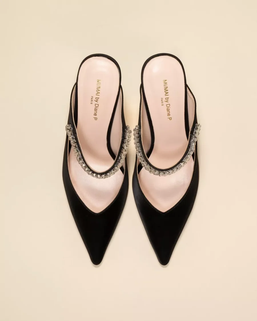 MULES NOIRES À BOUT POINTU – Image 3