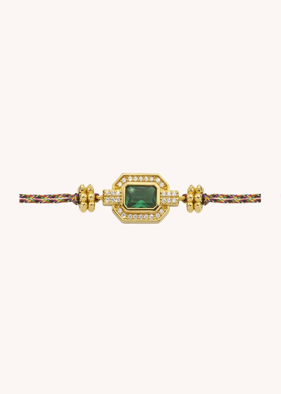 BR GREEN SHINY ART DECO OR