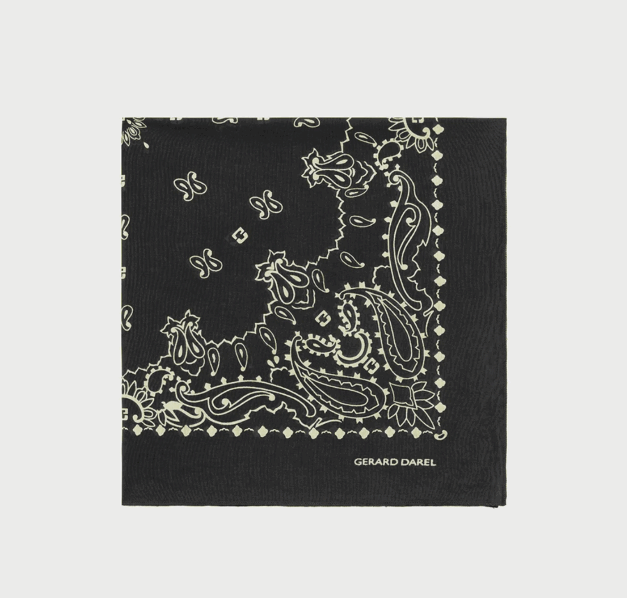Foulard Omaya noir – Image 2