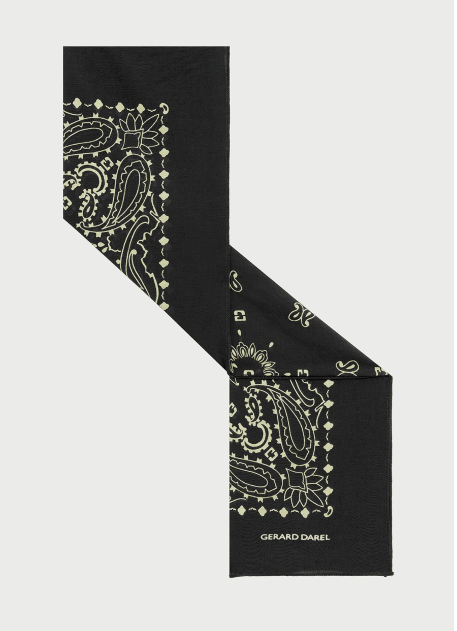 Foulard Omaya noir – Image 3