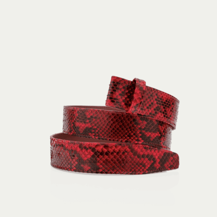 Ceinture Python Rubis