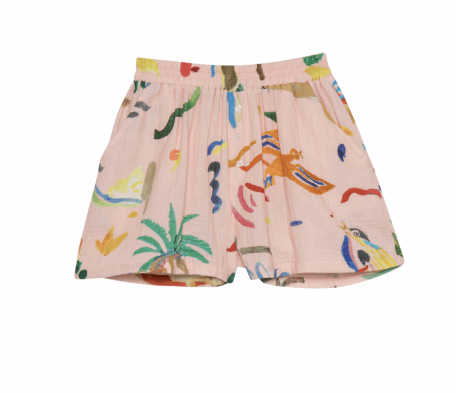ABRA ROSSA COTTON GAUZE SHORT – Image 3