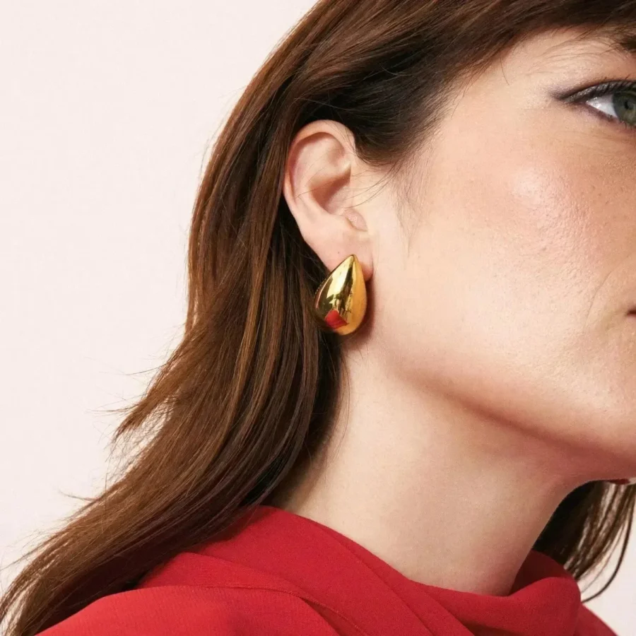 Drop earring gold – Image 2