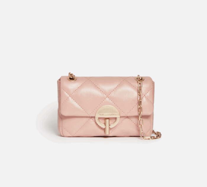 SAC NANO MOON EN CUIR POUDRE