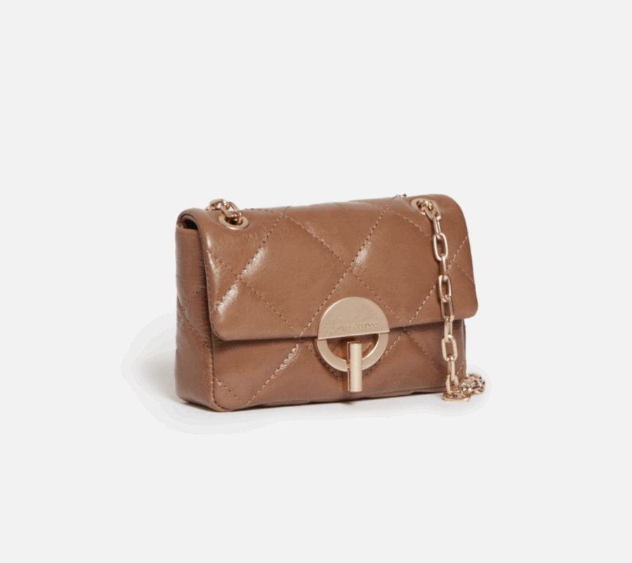 SAC NANO MOON EN CUIR MARRON GLACE – Image 2