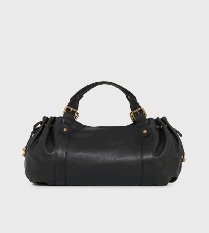 Sac Icônes 24H en Cuir Noir
