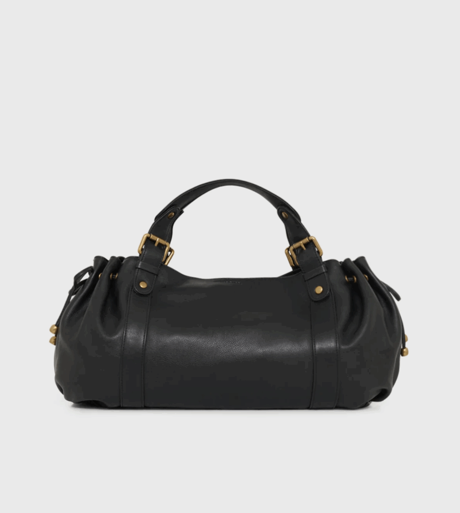 Sac Icônes 24H en Cuir Noir