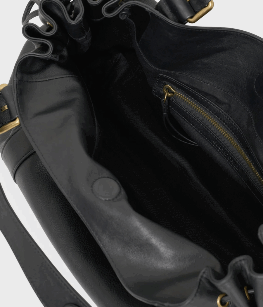 Sac Icônes 24H en Cuir Noir – Image 4