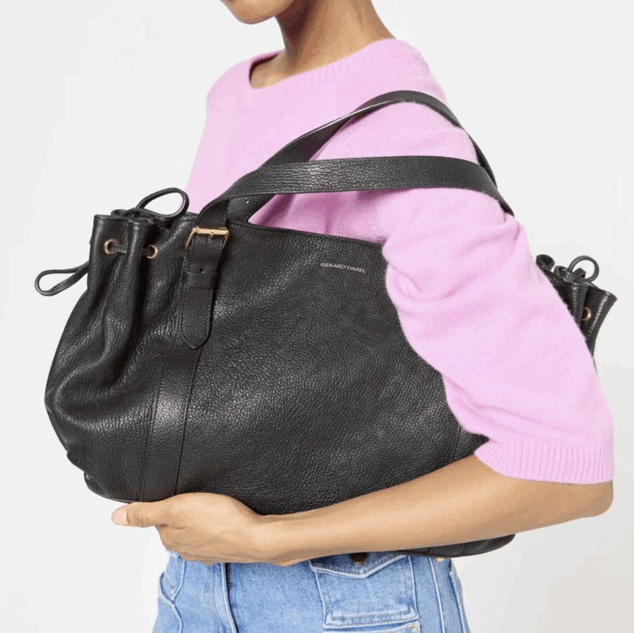Sac Premium Le 24H en Cuir Noir – Image 4