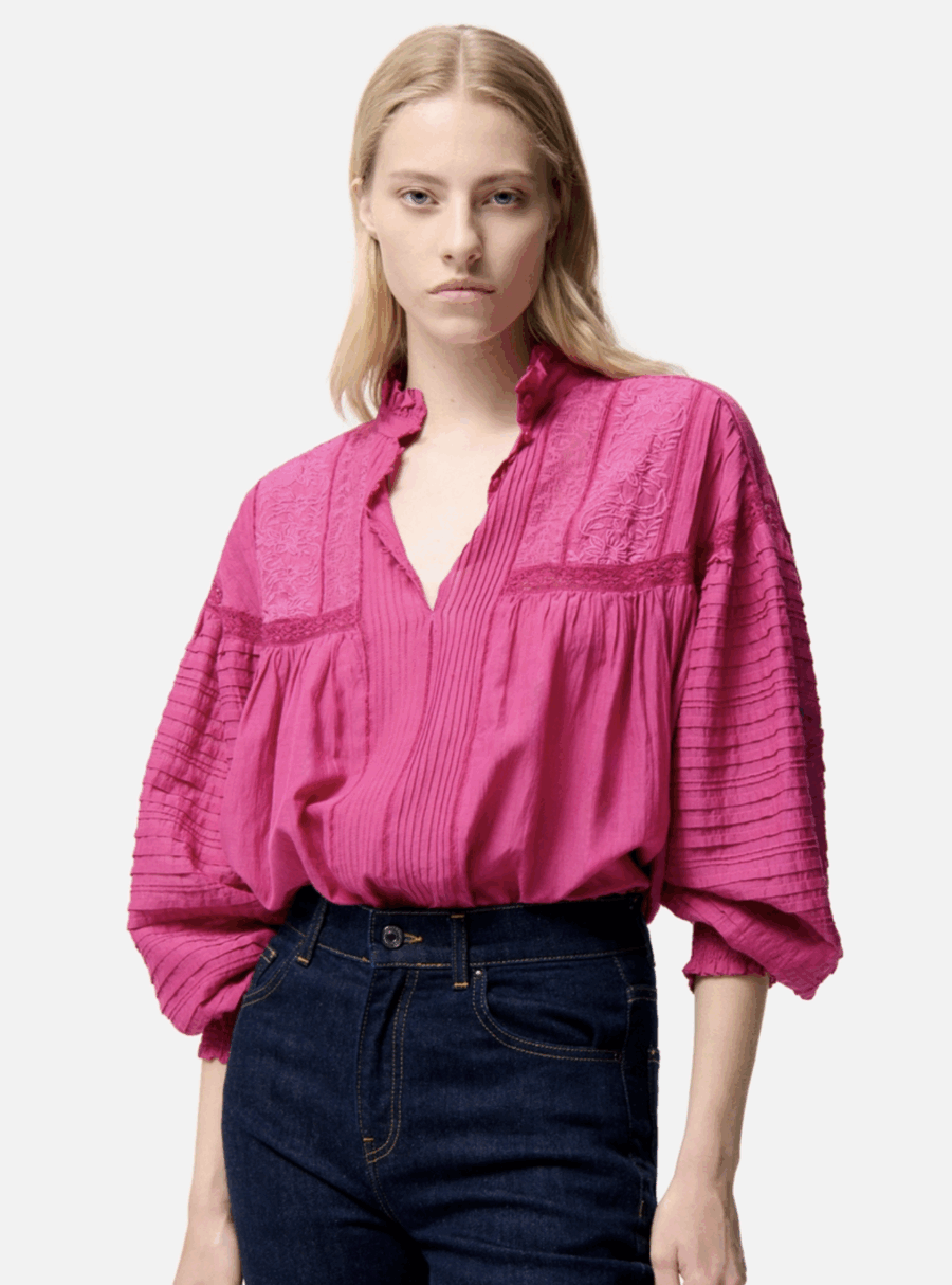BLOUSE DAHLIA GRENADE