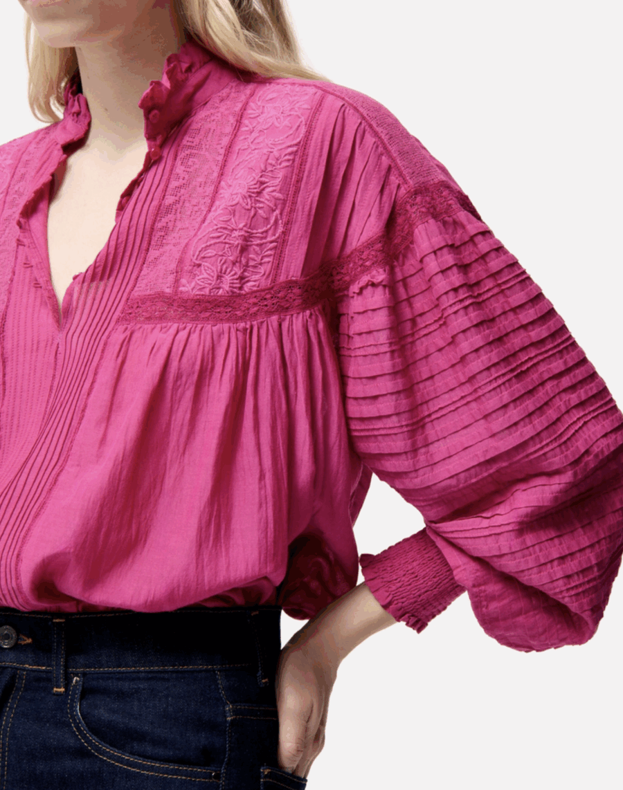 BLOUSE DAHLIA GRENADE – Image 2