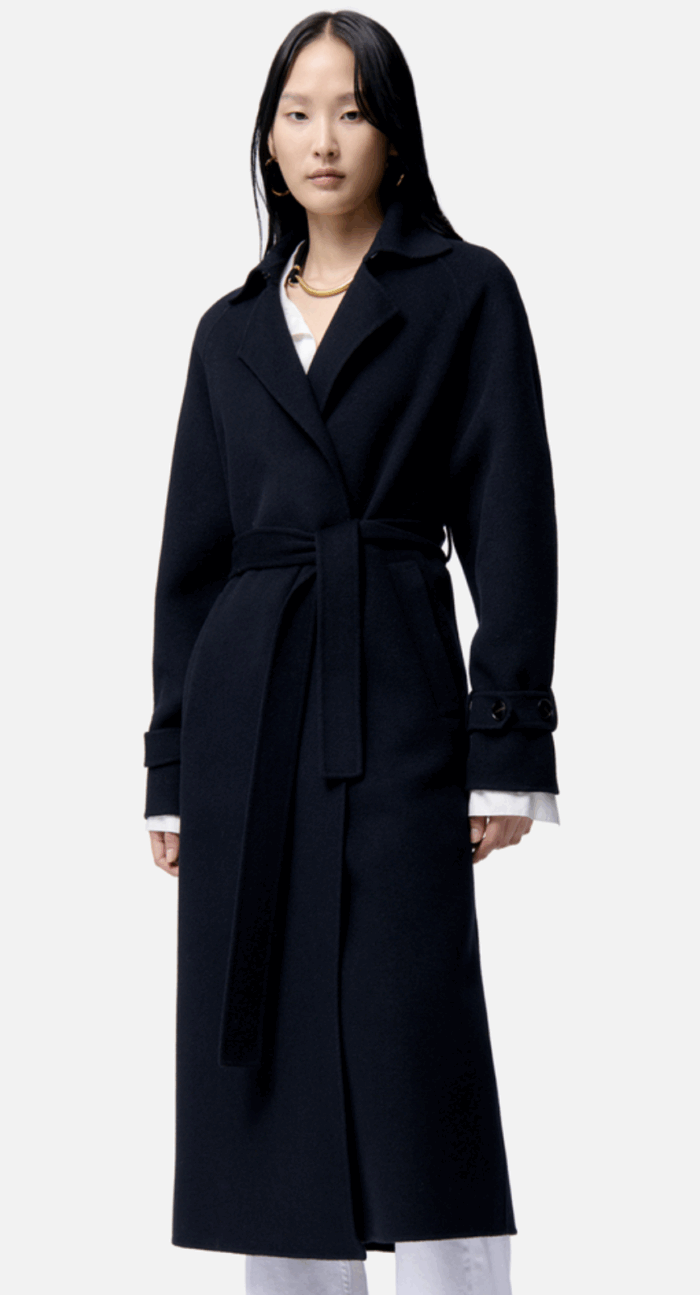 Manteau Long Faro Bleu marine