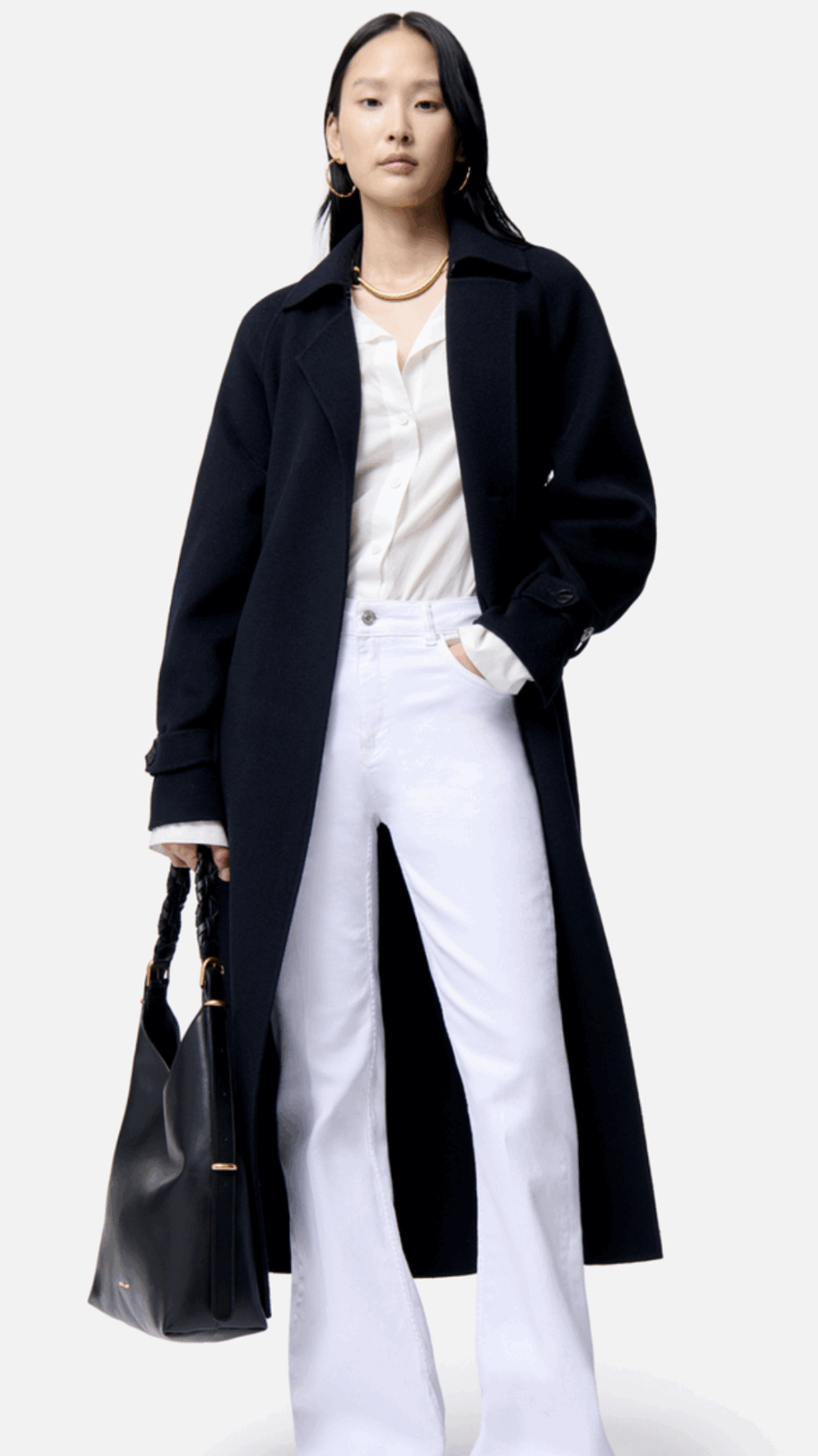 Manteau Long Faro Bleu marine – Image 2