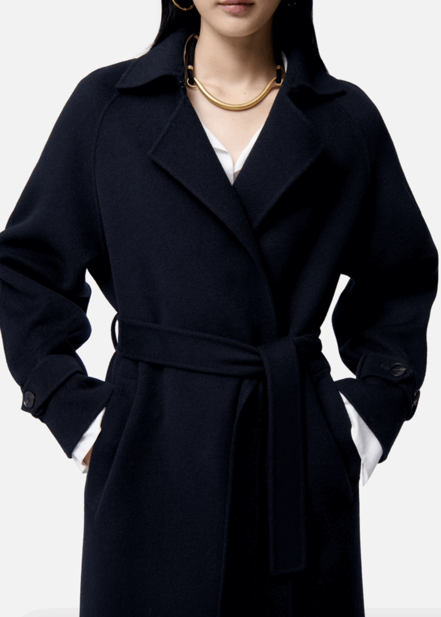 Manteau Long Faro Bleu marine – Image 5