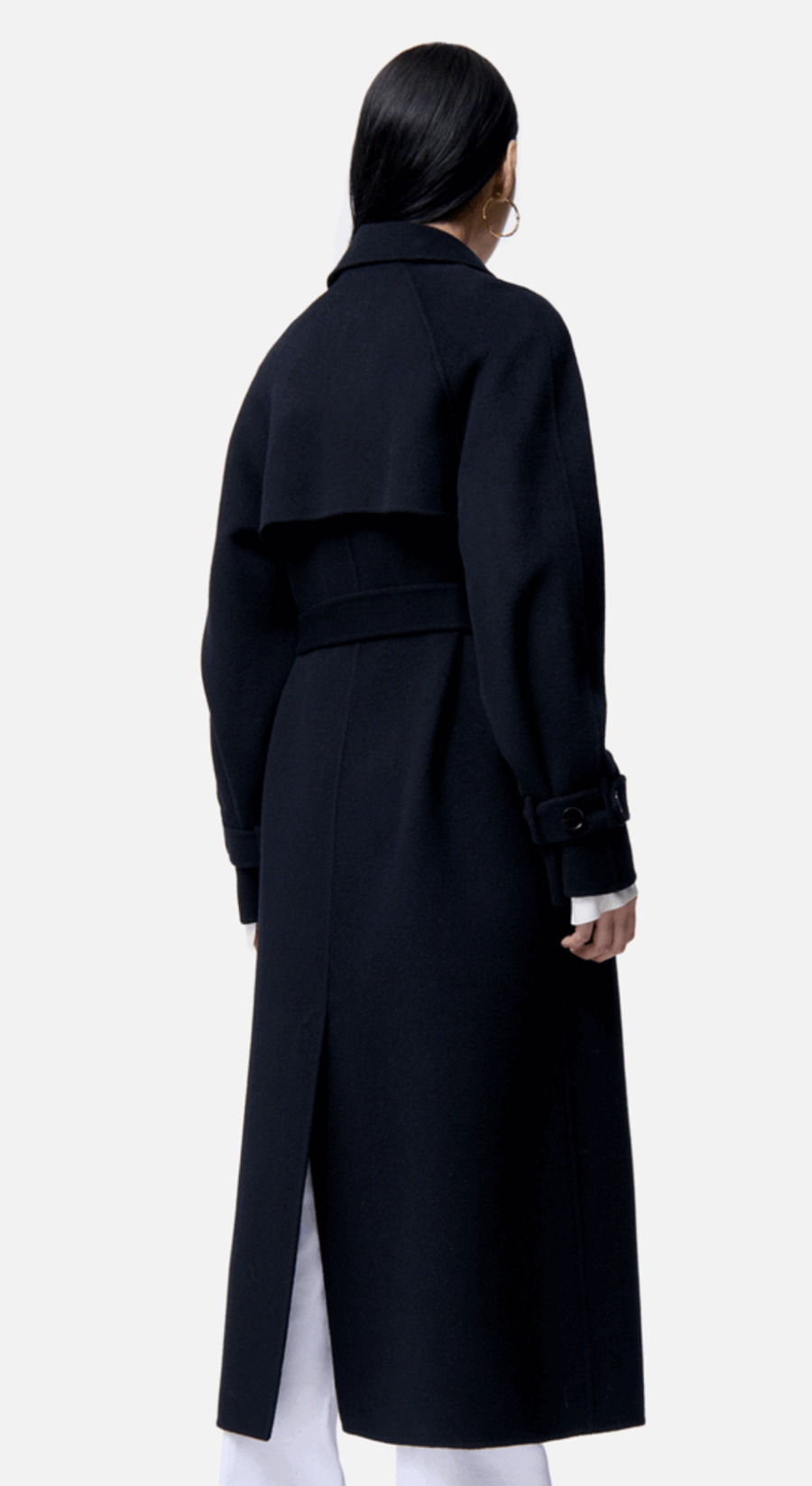Manteau Long Faro Bleu marine – Image 3