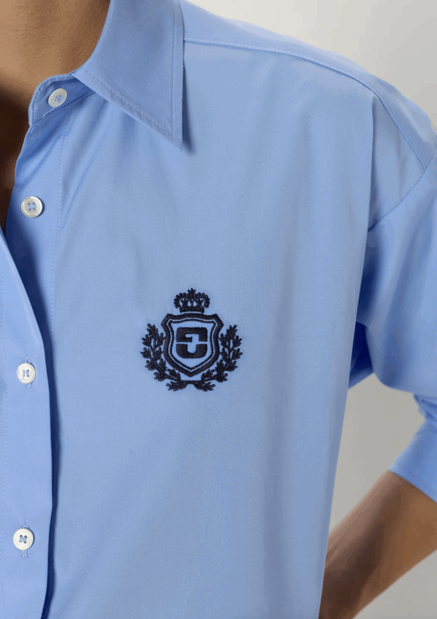 Chemise Alix bleu ciel – Image 2