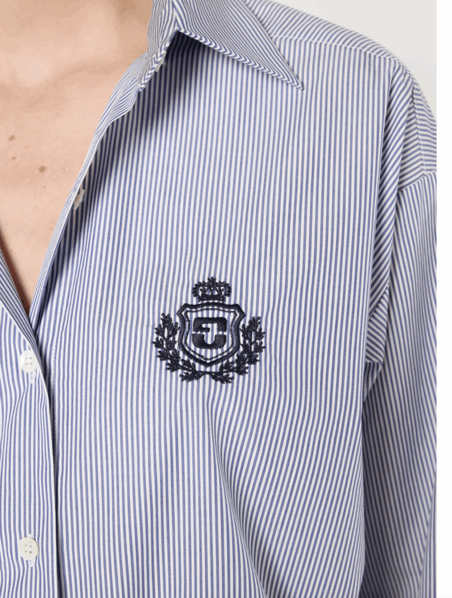 Chemise Alison rayée nuage – Image 3