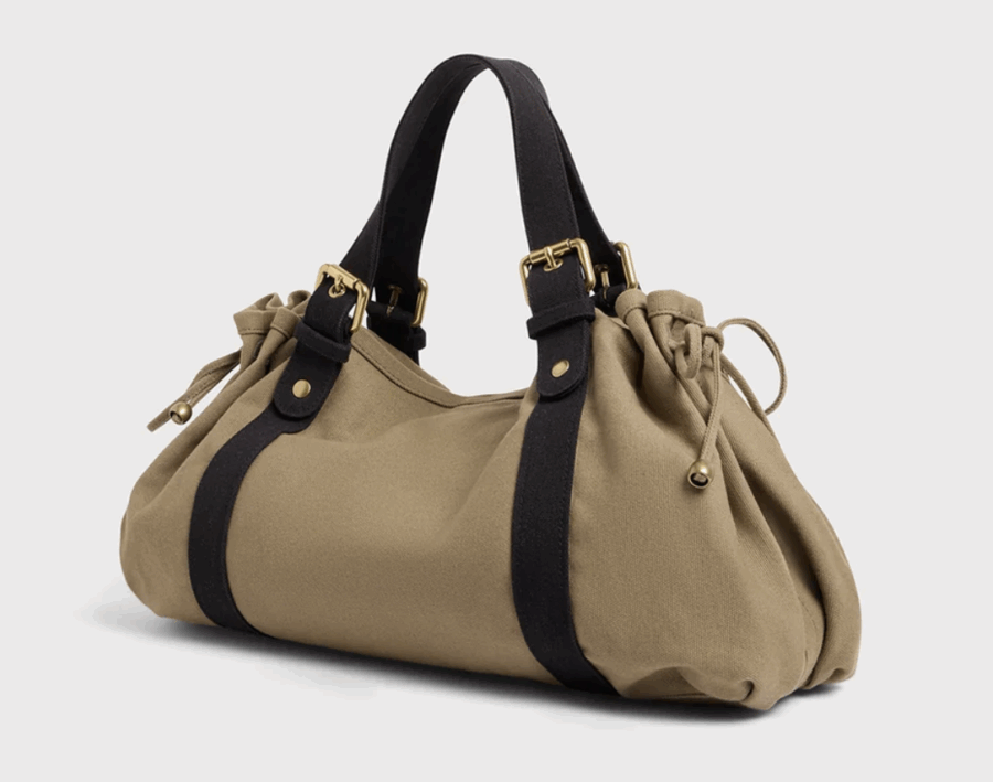 Sac GD Canvas 24H en toile Kaki/Noir – Image 3