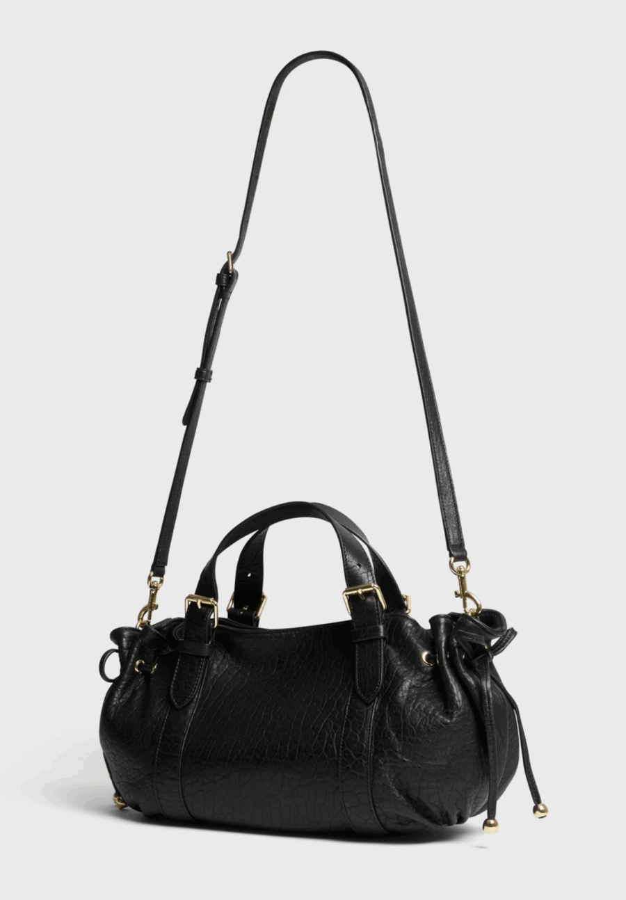 Sac Bubble 18H en Cuir Bubble Noir – Image 3