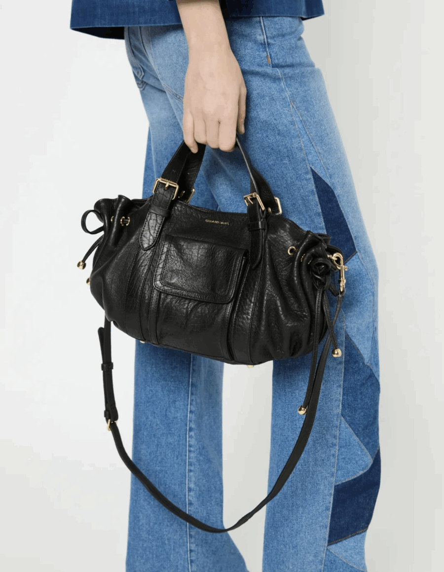 Sac Bubble 18H en Cuir Bubble Noir – Image 2