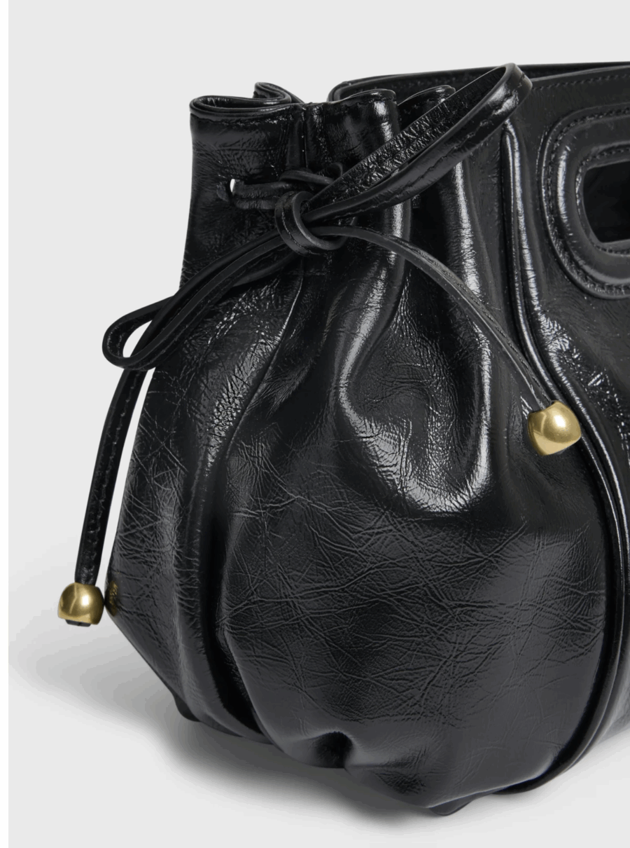 Sac Premium Mini Dany en Cuir Noir – Image 4