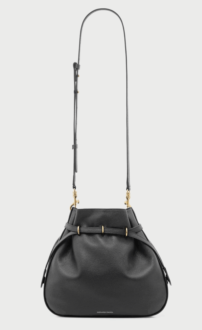 Sac Premium Le Romy en cuir de vachette noir