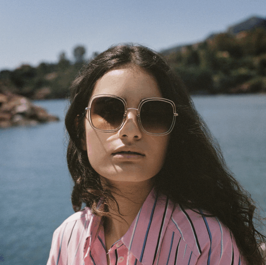 Lunette de soleil LA EMA beige – Image 3