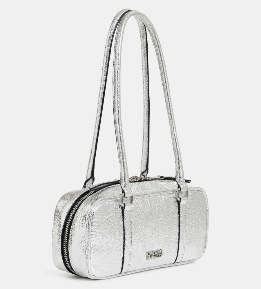 Sac Baguette Argenté – Image 2