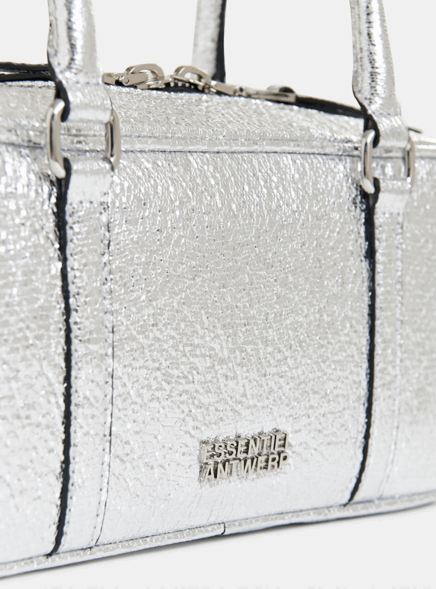 Sac Baguette Argenté – Image 4