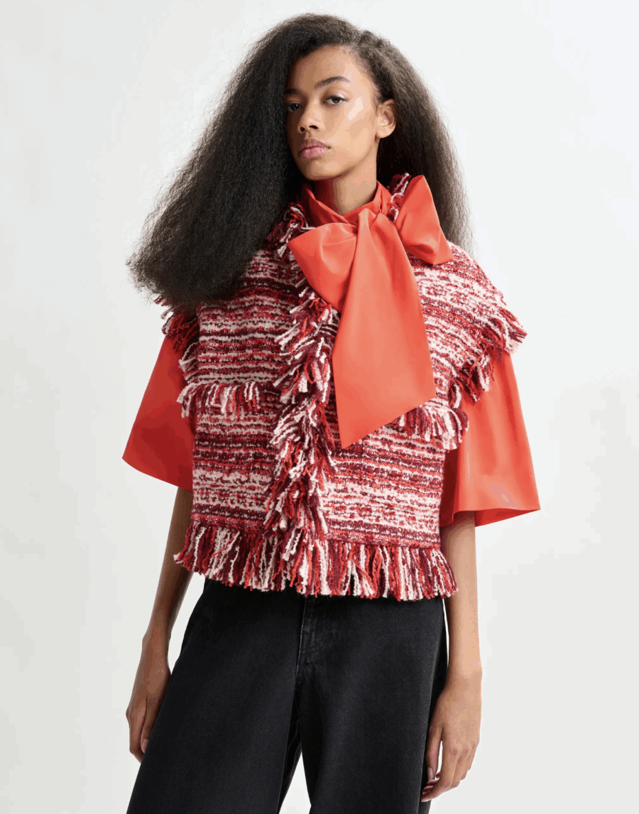 Veste Courte Sans Manches en Laine – Image 2