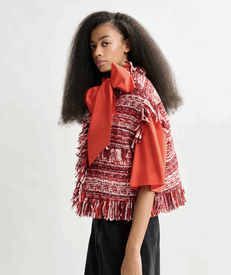 Veste Courte Sans Manches en Laine – Image 3