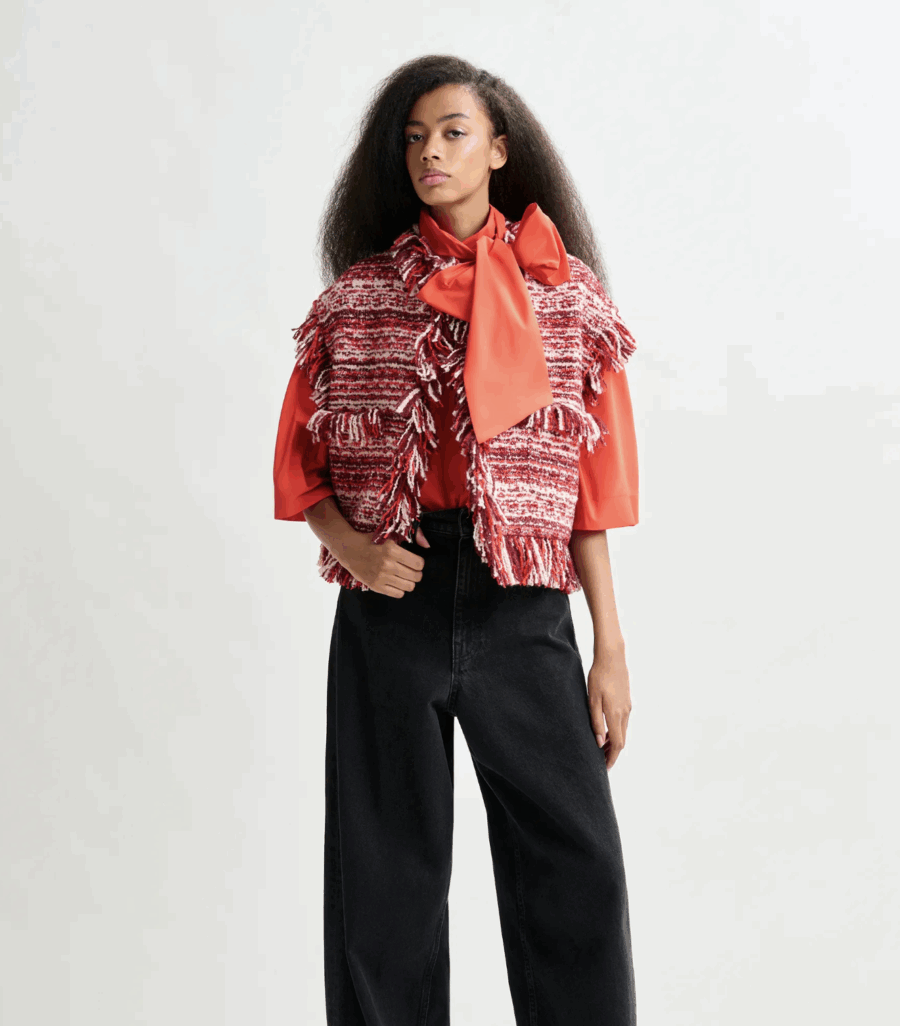 Veste Courte Sans Manches en Laine – Image 5