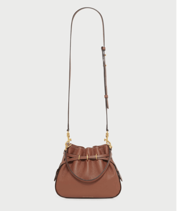 Sac Premium Le Mini Romy en cuir de vachette Tan