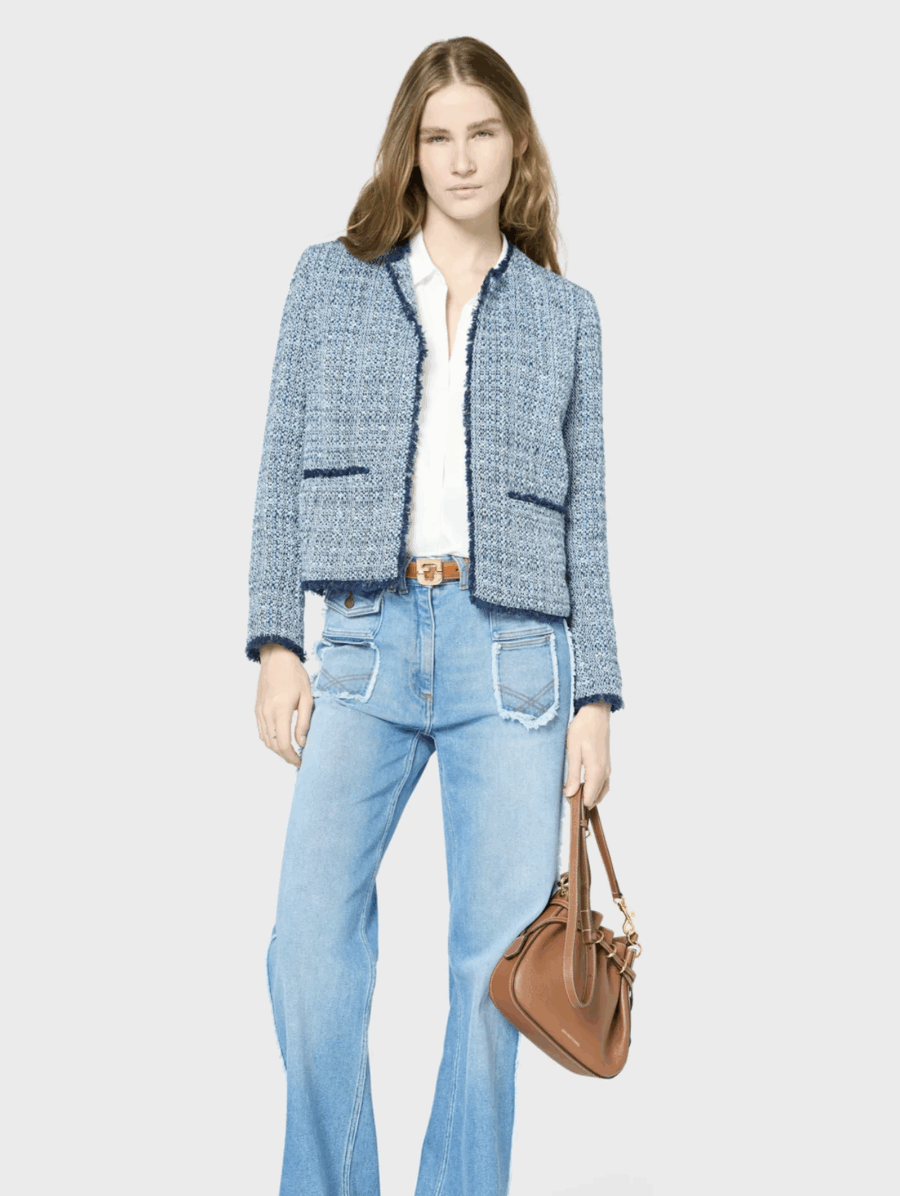 Sac Premium Le Mini Romy en cuir de vachette Tan – Image 5