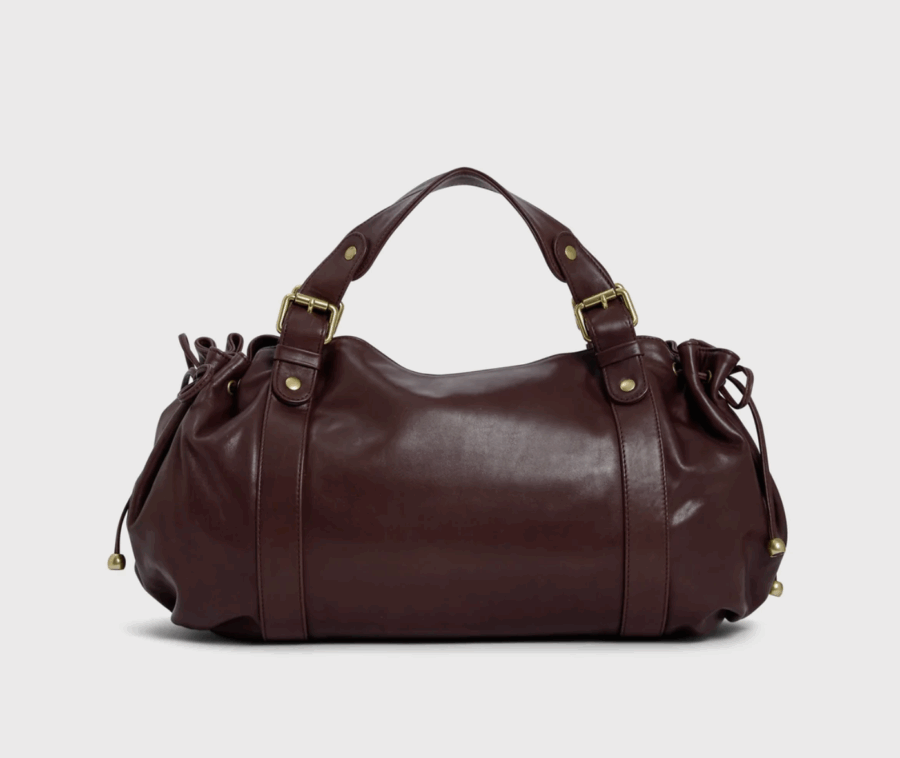 Sac à main en Cuir 24H Bordeaux – Image 2