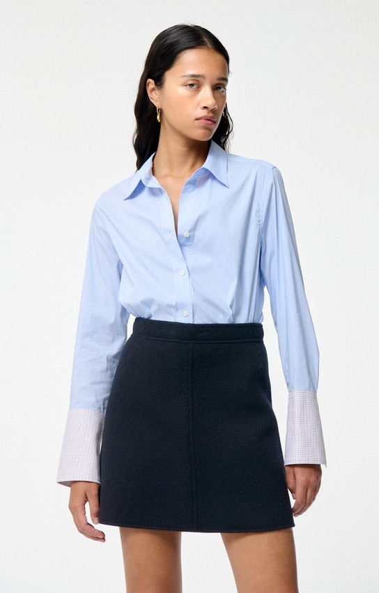 Jupe courte Juna bleu marine