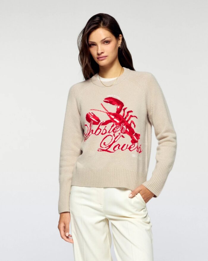 Pull col rond lobster lovers iced sand