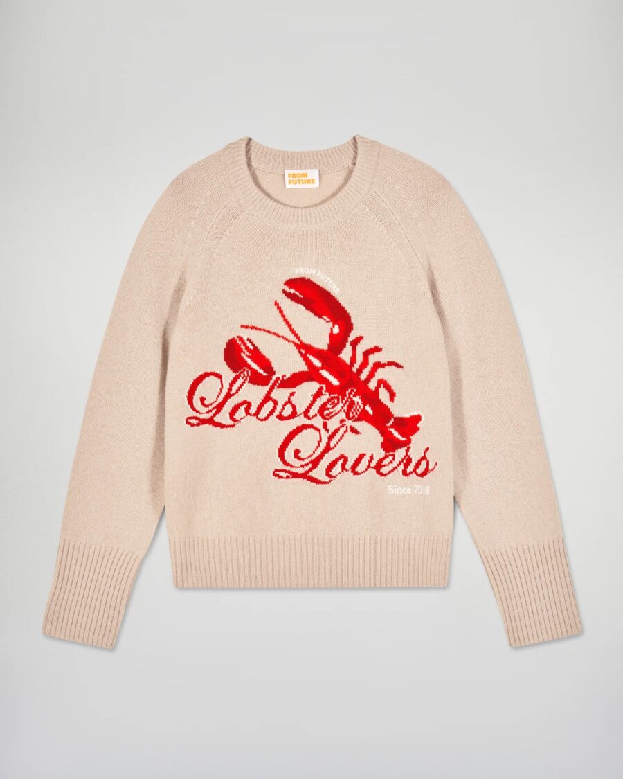 Pull col rond lobster lovers iced sand – Image 4
