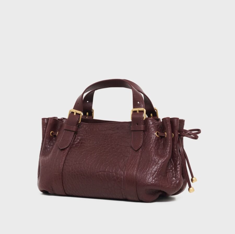 Sac Bubble 18H en Cuir Bubble Bordeaux – Image 3
