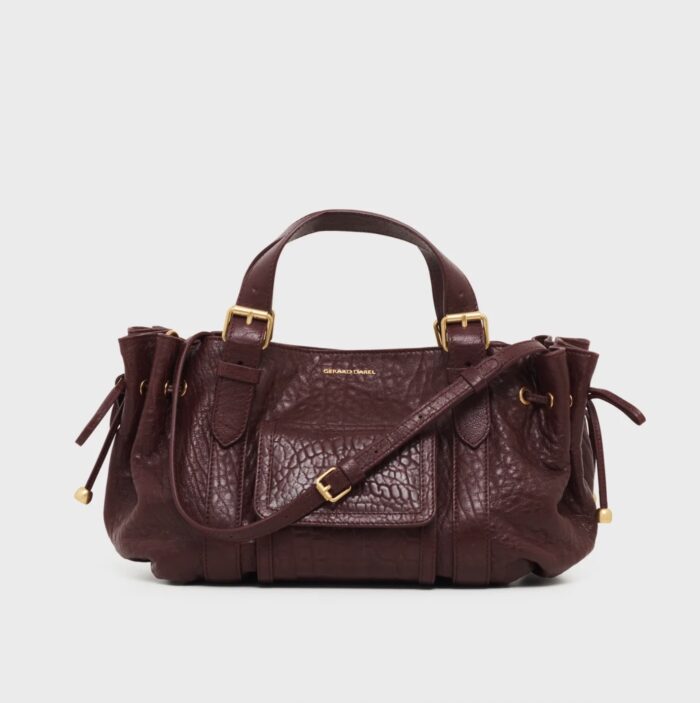 Sac Bubble 18H en Cuir Bubble Bordeaux