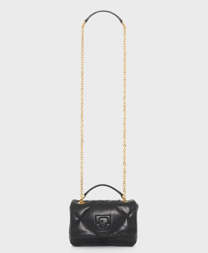 Sac Le Mini Fanny en Cuir Matelassé Noir