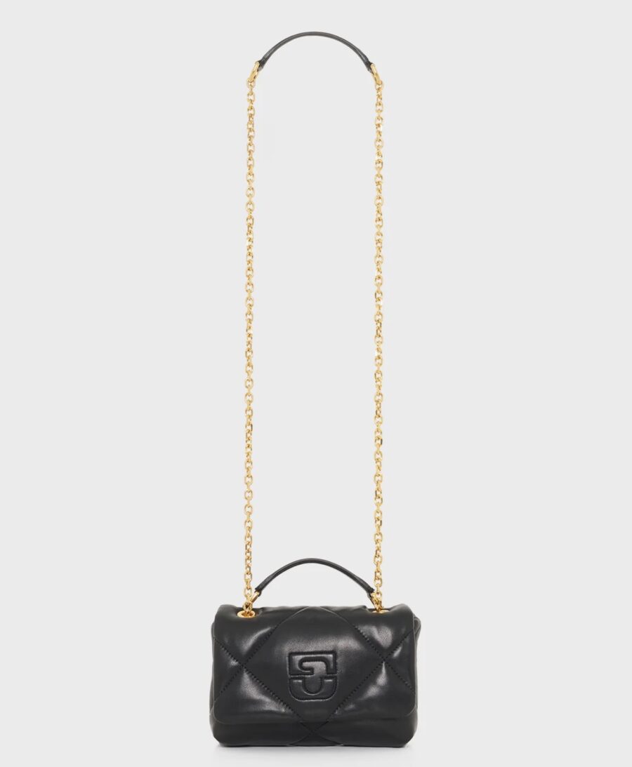 Sac Le Mini Fanny en Cuir Matelassé Noir