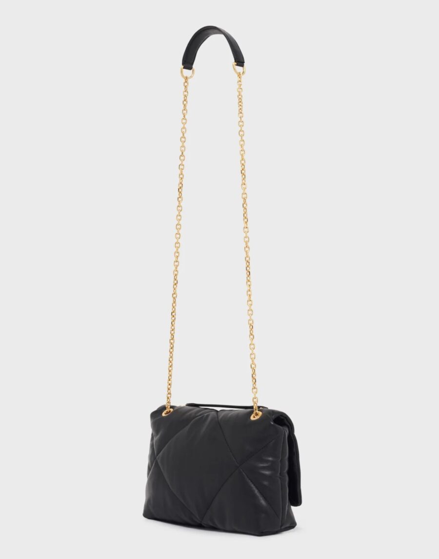 Sac Le Fanny en Cuir Matelassé Noir – Image 3