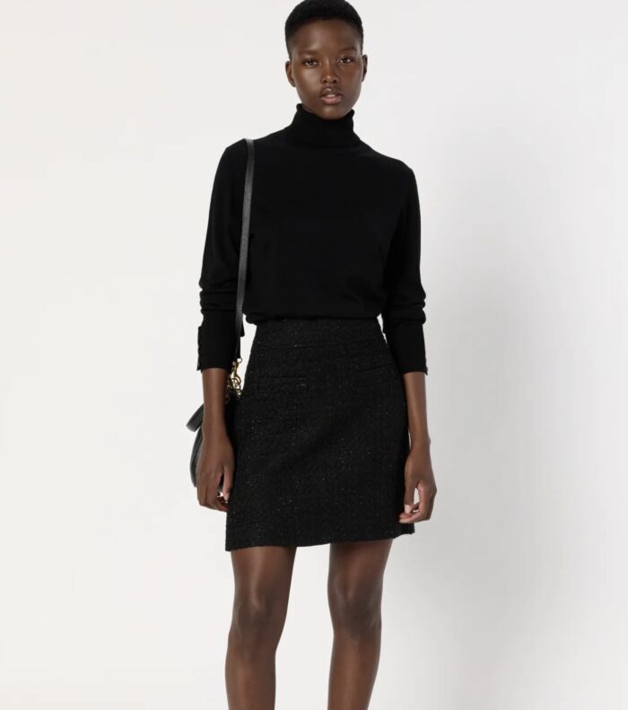 Jupe Courte en Tweed Berenice