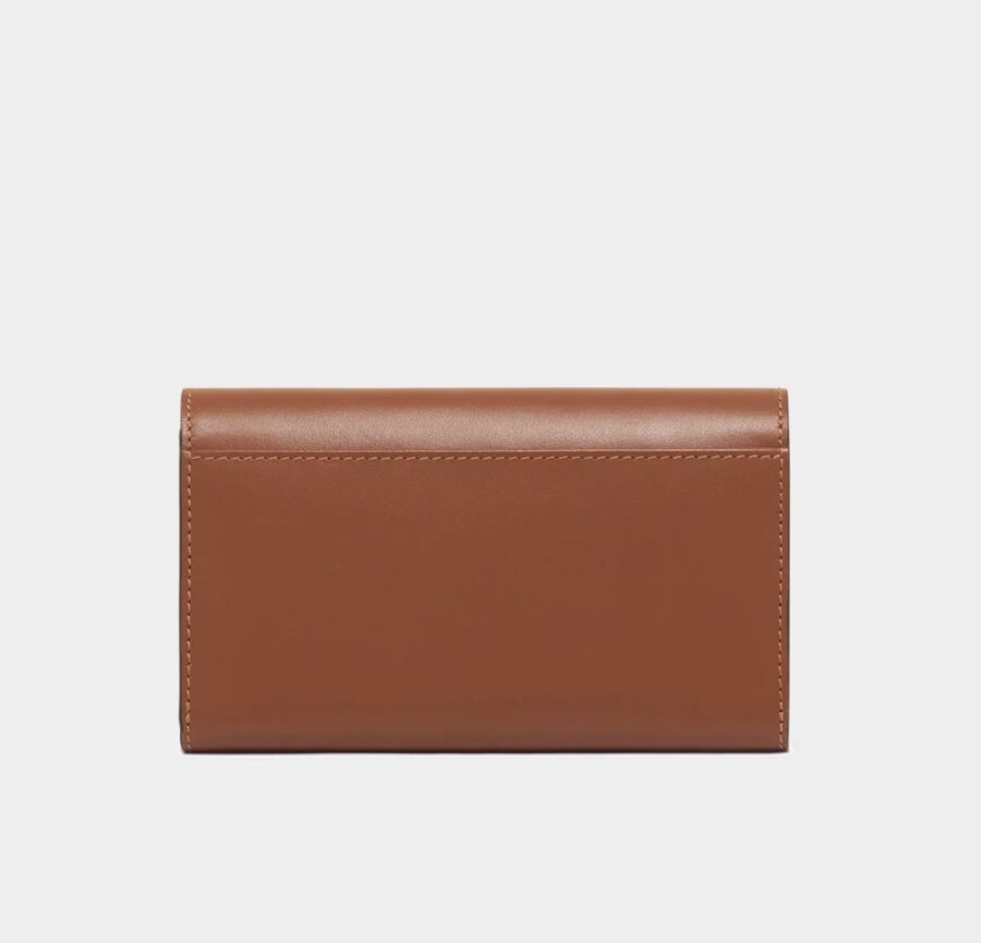 PM Wallet en Cuir Lisse Cognac – Image 2