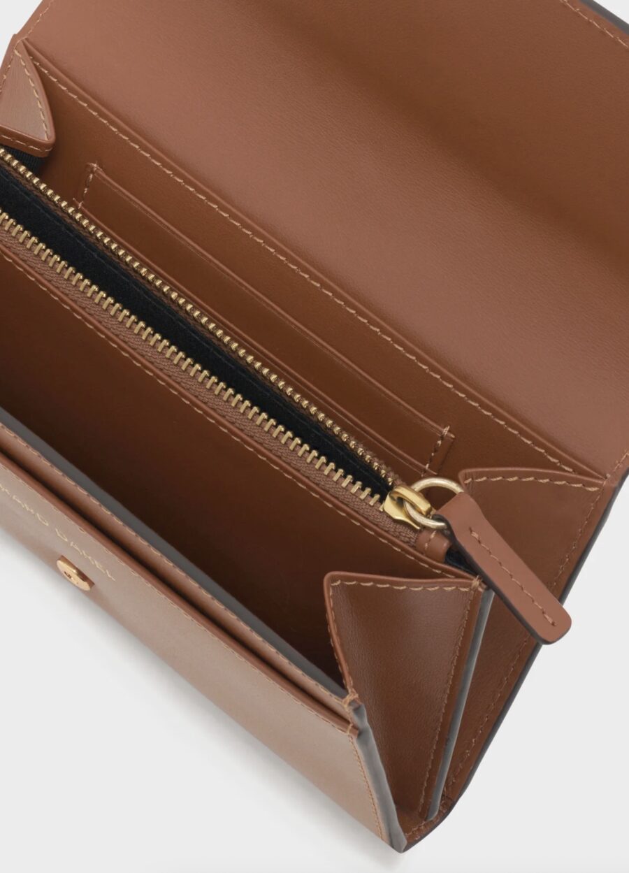 PM Wallet en Cuir Lisse Cognac – Image 3