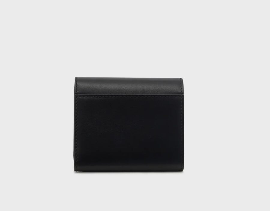 Mini Porte Monnaie en Cuir Noir – Image 2